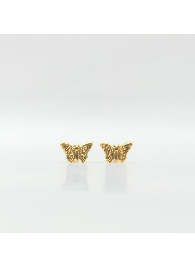 Earss Butterfly Gold Earrings | Stainless Steel | Gold Plated  - Image 1
