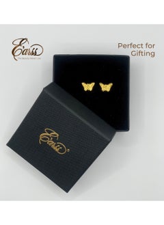 Butterfly Gold Earrings | Stainless Steel | Gold Plated - pzsku/Z32E46ADE95FD6C768955Z/45/_/1732172405/8cfcd696-aaea-4057-8bef-d17f331b389b