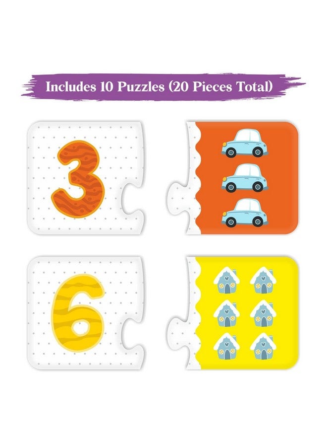 Webby Counting Numbers 2 Pieces Learning Pack Jigsaw Puzzle, Montessori Early Educational Pre School Puzzle Toys For 3+ Years Kid - Image 2