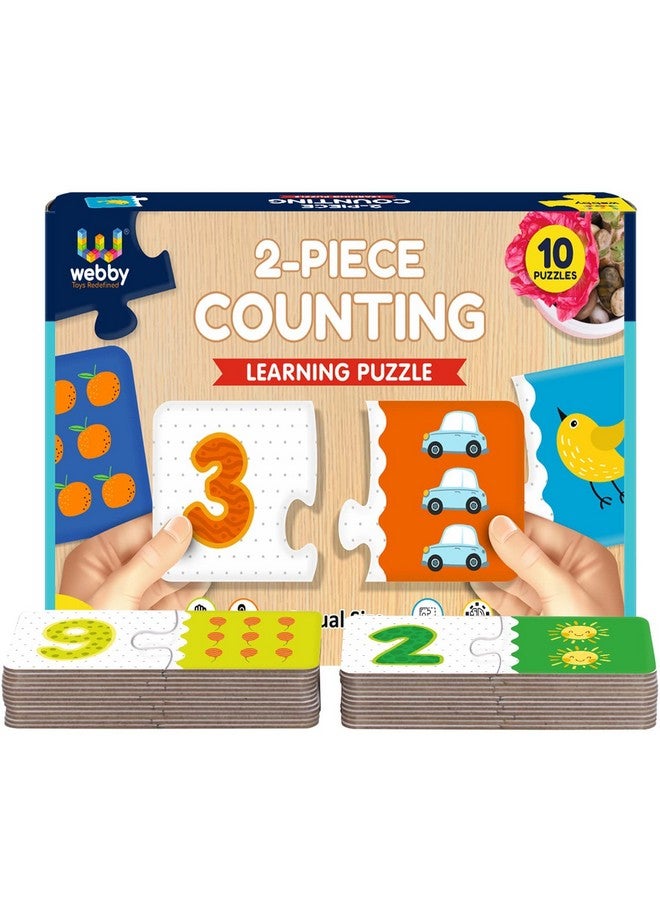 Webby Counting Numbers 2 Pieces Learning Pack Jigsaw Puzzle, Montessori Early Educational Pre School Puzzle Toys For 3+ Years Kid - Image 5