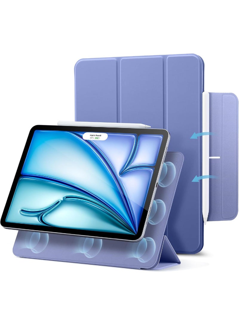 Rock Pow Case for iPad Pro 11 Inch Case (M5/M4) 2025/2024, Strong Magnetic Attachment, Slim Trifold Stand Case, Supports Pencil Pro and Pencil(USB-C), Tough Protection, Auto Sleep/Wake, Rebound Series Cover for 2025/2024 M5/M4 Pro 11 inch - Image 1