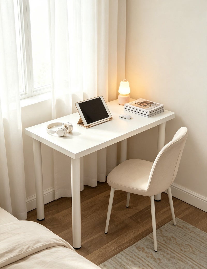 dida-cosmos 100*40*74cm Computer Desk Home Office Writing Study Desk Modern Simple Style Laptop Table - Image 4