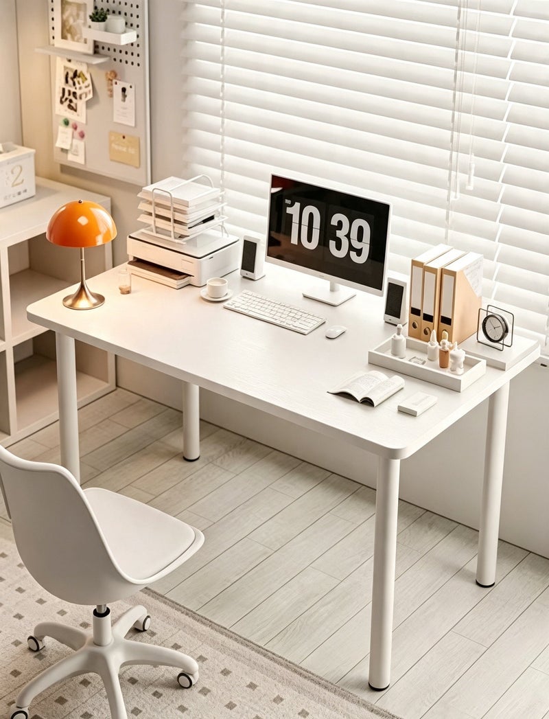 dida-cosmos 100*40*74cm Computer Desk Home Office Writing Study Desk Modern Simple Style Laptop Table - Image 2