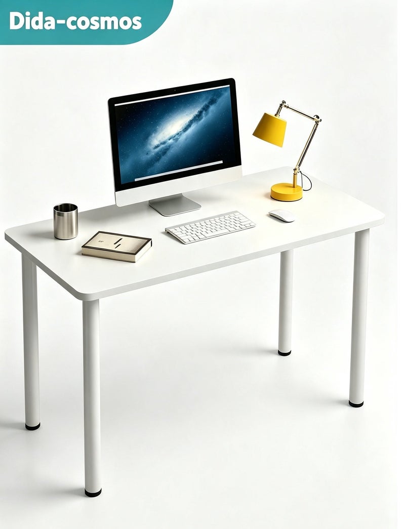 dida-cosmos 100*40*74cm Computer Desk Home Office Writing Study Desk Modern Simple Style Laptop Table - Image 1