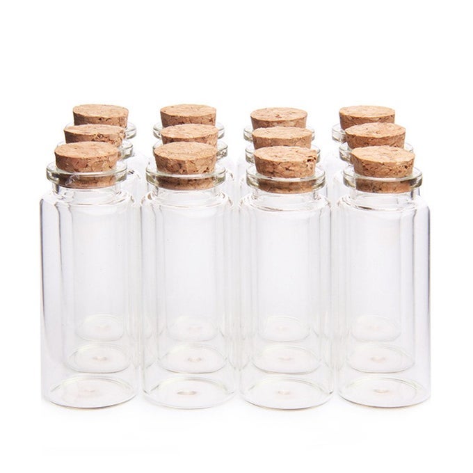 30ml 118 x 275 Potion BottlesMini Glass BottlesSmall Glass Jars for Wedding FavorsHalloween DecorationsBaby ShowerParty Favors12Pcs