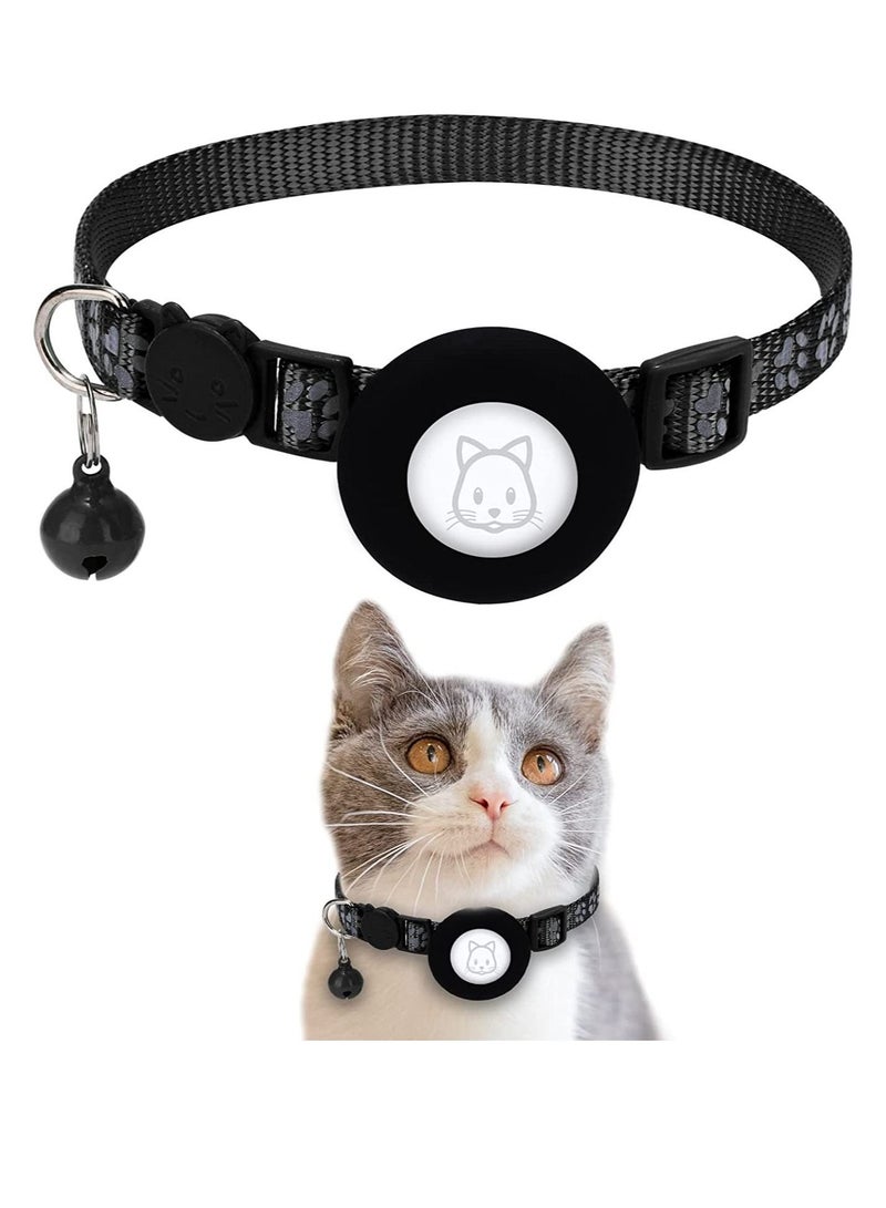 Airtag Reflective Collar with Bell - Image 1