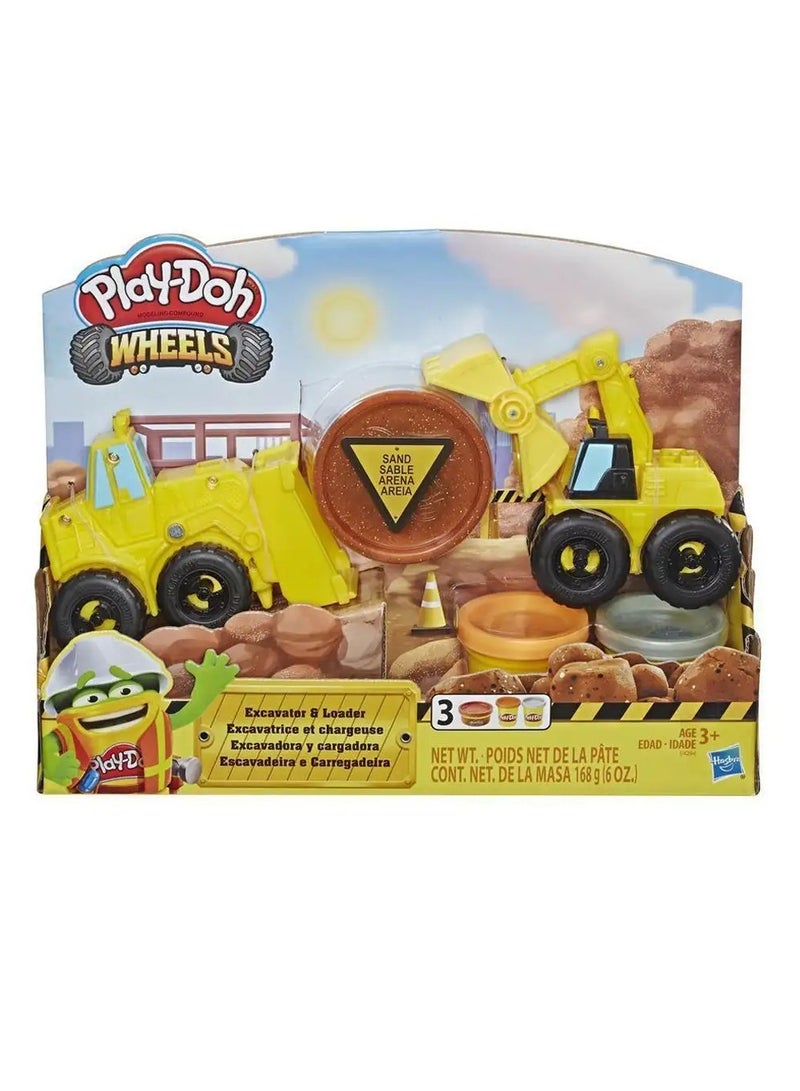 HASBRO - GAMING Play-Doh Wheels Excavator N Loader Construction Toyset - Image 1