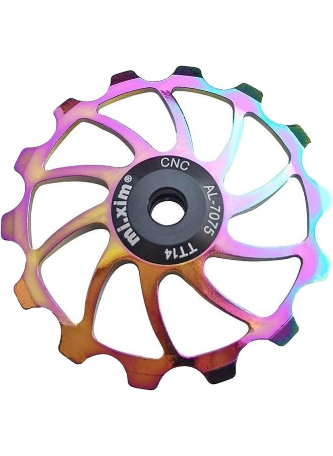 silvercnc 14T Aluminum Alloy Sealed Bearing Jockey Wheel Rear Derailleur Pulley, Uviversal Fit  - Image 1