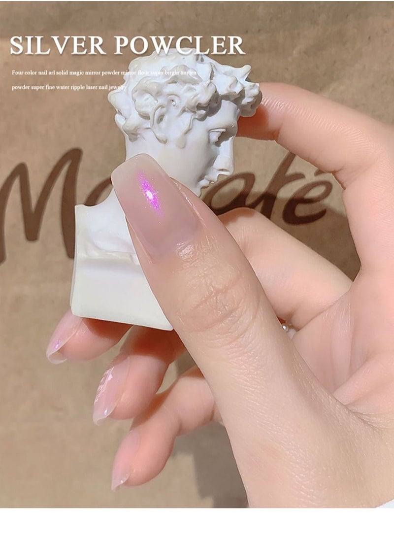 Miss Gooey Four Color Solid Aurora Powder-Nail Powder  - Image 5