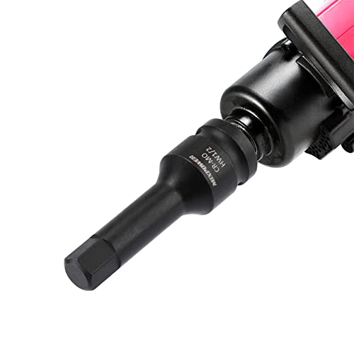 MIXPOWER 1/2" Drive Master Impact Hex Bit Set, Hex Driver, 20-Piece 1/2" Drive Allen Bit Socket Set, SAE/Metric, 1/4" - 3/4", 6-19mm, Cr-Mo Steel, Impact Grade - Image 5