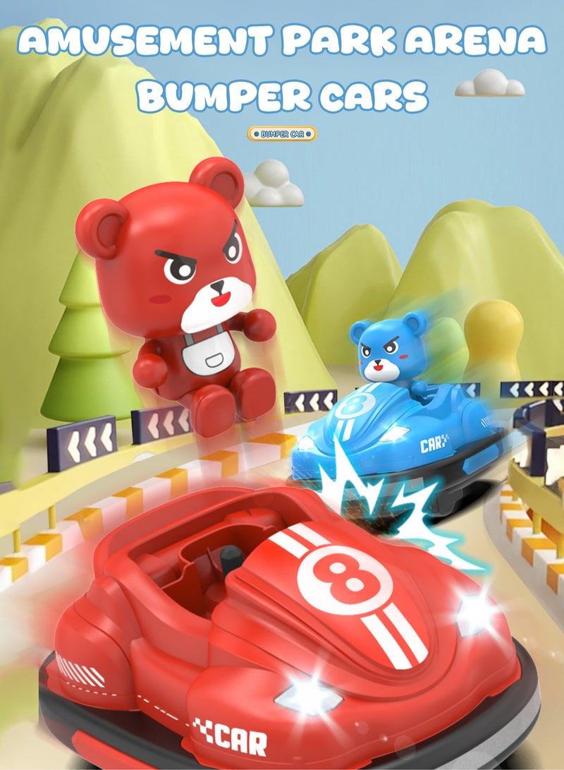 JJRC Kids Remote Control Cars - Battle RC Bumper Cars Set of 2, Ejecting Effect Remote Controlled Bumper Car Toys for AGES 8+ Boys Girls Gifts, RC Stunt Car with Lights&Music - Image 1