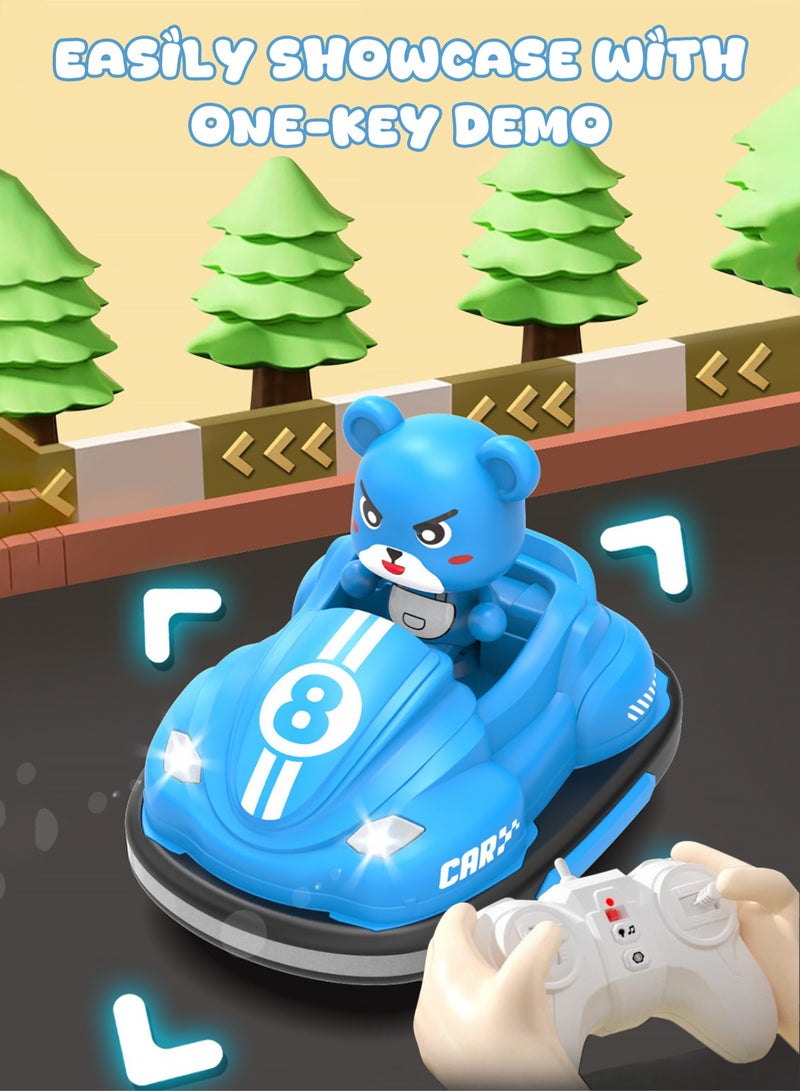 JJRC Kids Remote Control Cars - Battle RC Bumper Cars Set of 2, Ejecting Effect Remote Controlled Bumper Car Toys for AGES 8+ Boys Girls Gifts, RC Stunt Car with Lights&Music - Image 4