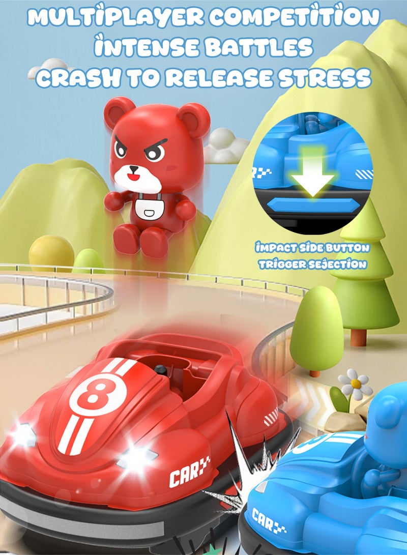 JJRC Kids Remote Control Cars - Battle RC Bumper Cars Set of 2, Ejecting Effect Remote Controlled Bumper Car Toys for AGES 8+ Boys Girls Gifts, RC Stunt Car with Lights&Music - Image 3