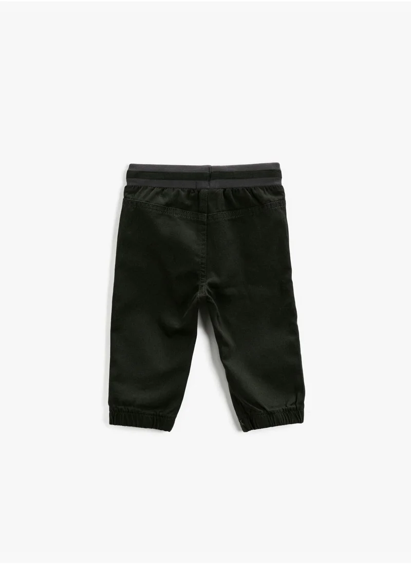 KOTON Cotton Jogger Drawstring Sweatpants
