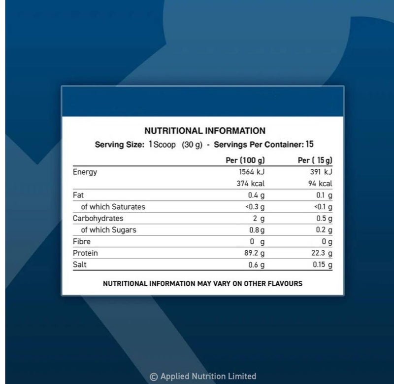 أبلايد نيوتريشن أبلايد نيوترشن ISO-XP واي بروتين آيزوليت - نكهة (فانيلا) - 1.8 كجم - 72 حصة - Image 2
