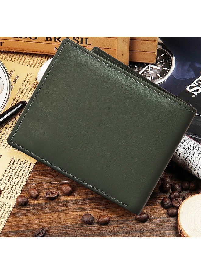 WildHorn Men's Classic Leather Wallet and Belt Combo | Green - Image 5