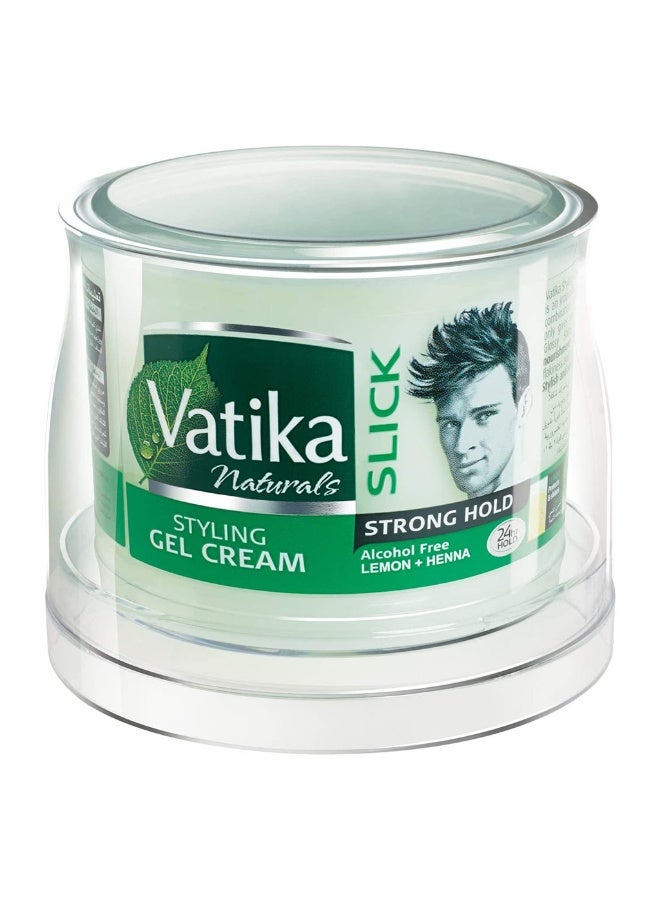 Vatika Naturals Slick Strong Hold Lemon + Henna Alcohol-Free Hair Styling Gel Cream 250g