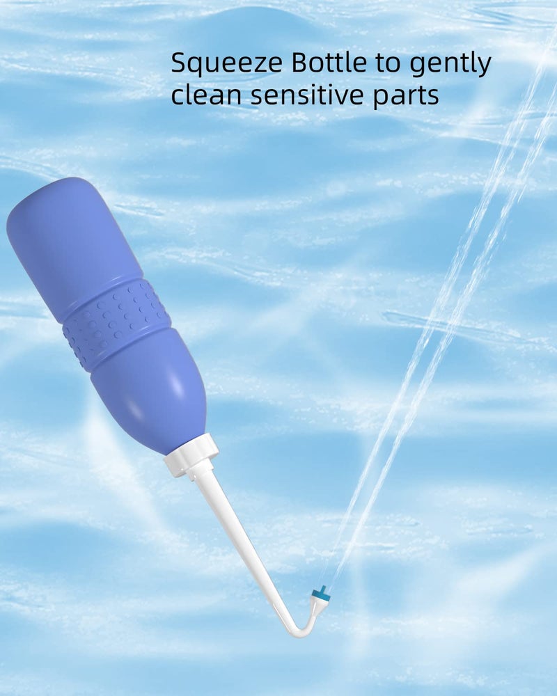 Hibbent Portable Bidet Sprayer and Travel Bidet with Hand Held Bidet Bottle for Personal Cleansing Use Extended Nozzle - Personal Hygiene Care Toilet Bidet Shower/Bathroom Bidet Spray -21.8oz(620ml) - Image 3