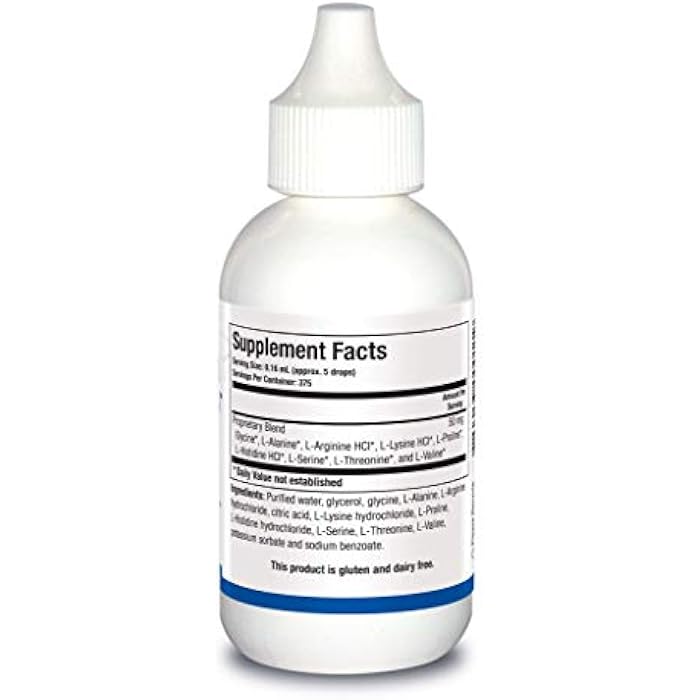 Biotics Research Amino Acid Quick Sorb Liquid Formula, Highly Absorbed, Glycine, L Alanine, L Arginine HCl, L Lysine HCl, L Proline, L Histidine HCl, L Serine, L Threonine, L Valine, 2 Fluid Ounces - Image 2