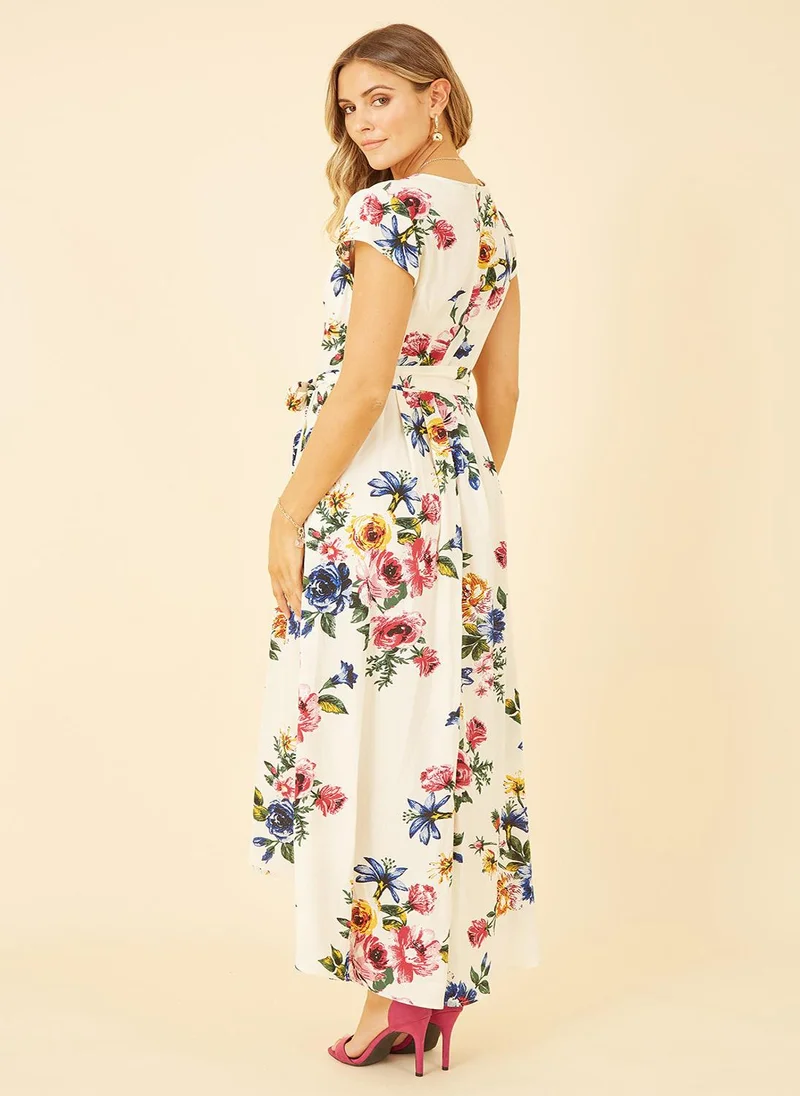 Yumi Floral Print Midi Dress