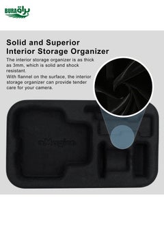 BURAQ For Insta360 Ace / Ace Pro aMagisn Small Organizer Bag Sports Camera Protective Accessories(Deep Gray)  - Image 5