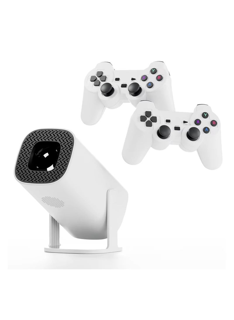 BICCHOO Smart Game Projector  210ANSI Lumens Android 11 Portable Mini Cinema Ultra HD Gaming Projector 130 Inches Screen Display Lamp 4K Home Movie Theater Gaming Video Presentations 180 Degree Rotating Screen Mobile Phone Projection With Remote and 64gb Memory Card - Image 2