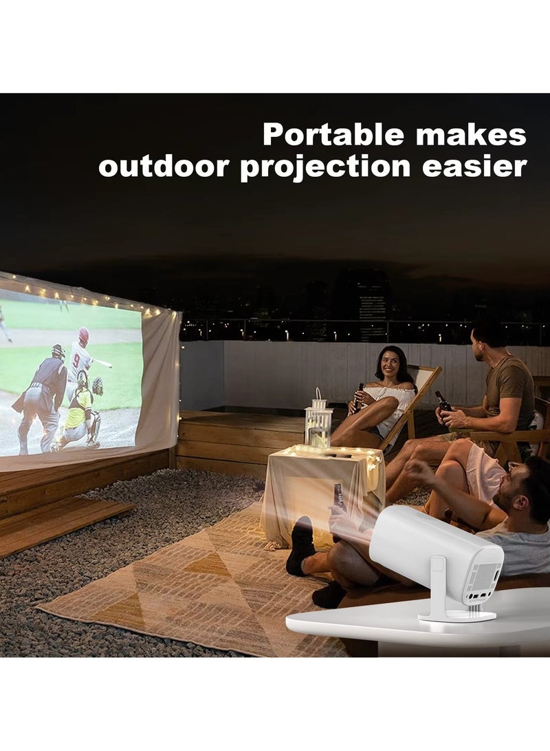 BICCHOO Smart Game Projector  210ANSI Lumens Android 11 Portable Mini Cinema Ultra HD Gaming Projector 130 Inches Screen Display Lamp 4K Home Movie Theater Gaming Video Presentations 180 Degree Rotating Screen Mobile Phone Projection With Remote and 64gb Memory Card - Image 5