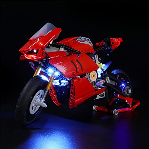 GEAMENT LED Light Kit Compatible with Lego Ducati Panigale V4R Lighting Set for Technic 42107 Building Model Model Set Not Included - Image 1
