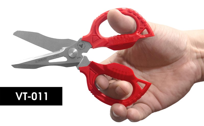 VAMPLIERS 6.3" Compact Heavy Duty Electrician Scissors. Made in Japan. 4-in-1 Multipurpose Blades. - Image 5