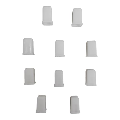 Ausam Diverter Handle Bush Jaquar Type | Plastic Handle Cap Replacement for Mixer Tap | Durable Leak Resistant Bathroom Fitting Spare | White | Pack of 5 - Image 1