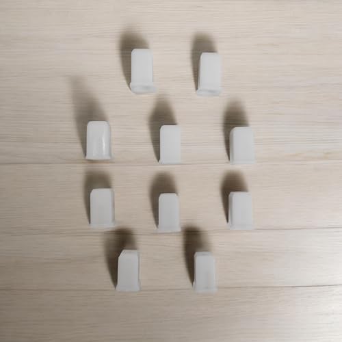 Ausam Diverter Handle Bush Jaquar Type | Plastic Handle Cap Replacement for Mixer Tap | Durable Leak Resistant Bathroom Fitting Spare | White | Pack of 5 - Image 3