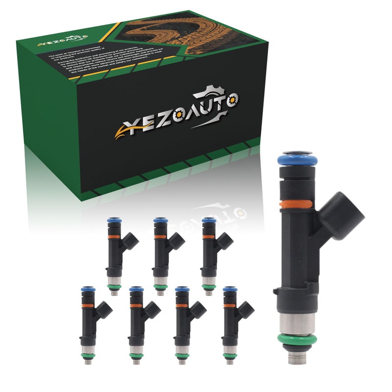 Yezoauto Fuel Injector 8PCS Compatible with F150 54L V8 2004 Replace OE 0280158003 3L3ZDA 3L3ED5A 3L3Z9F593DA - Image 2