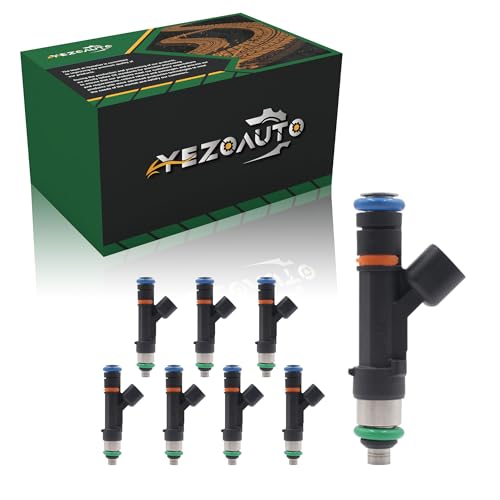 Yezoauto Fuel Injector 8PCS Compatible with F150 54L V8 2004 Replace OE 0280158003 3L3ZDA 3L3ED5A 3L3Z9F593DA - Image 1