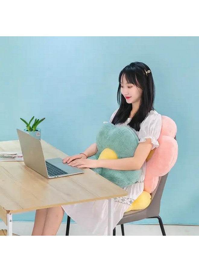 AVSHUB Flower- Shaped Throw Pillow, Daisy Pillow Flower Cushion, Aesthetic Daisy Flower Pillow Cute Flower Seating Cushion, Flower Room Pillows for Sofa Couch Bed (35 Cm) (Pink) - Image 4