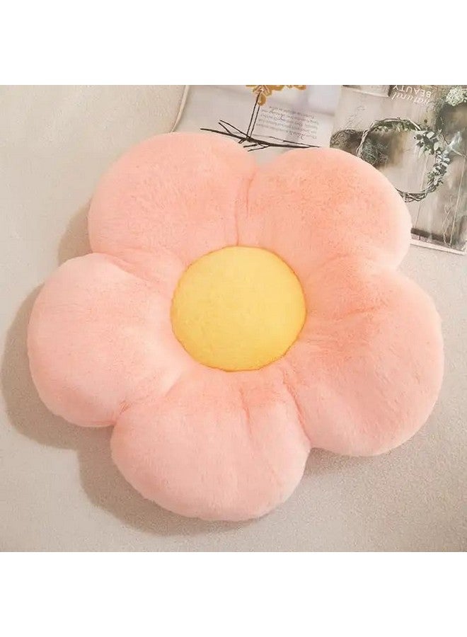 AVSHUB Flower- Shaped Throw Pillow, Daisy Pillow Flower Cushion, Aesthetic Daisy Flower Pillow Cute Flower Seating Cushion, Flower Room Pillows for Sofa Couch Bed (35 Cm) (Pink) - Image 1