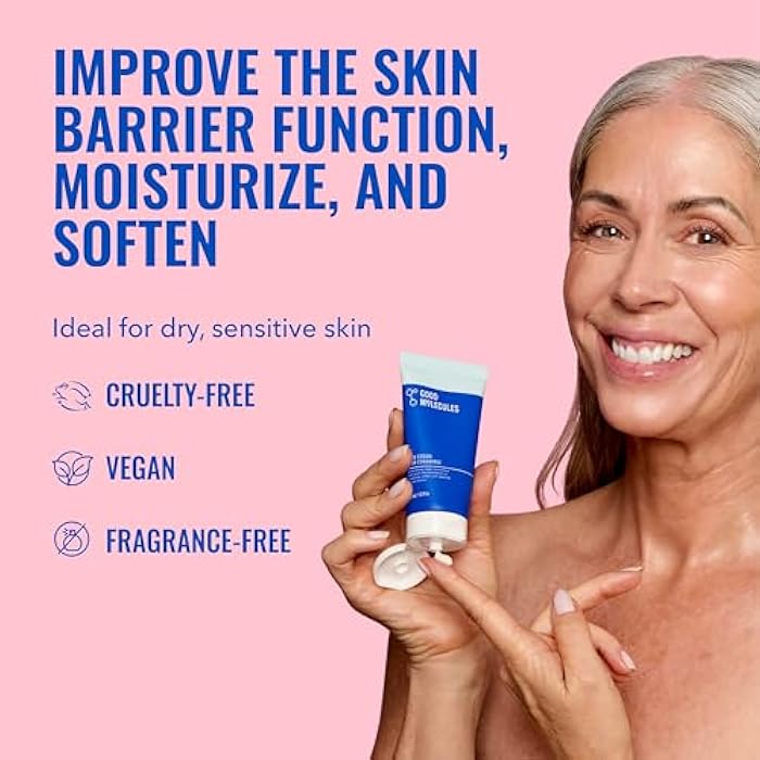 Good Molecules Rich Cream with Ceramides 50 ml / 1.6 oz – Daily Facial Moisturizer for Dry Skin, Redness – Face Lotion with Betulin Soothe, Plump, Hydrate, Moisturize – Anti-aging Skin Care - Image 2