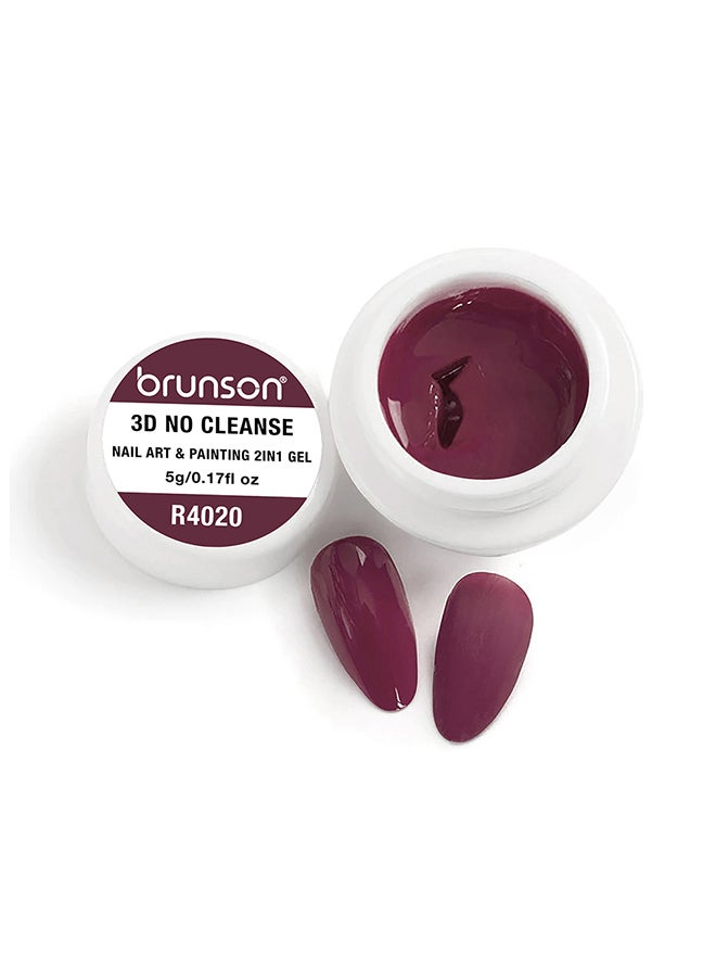 brunson Gel Paint 5g French Ombre nail art Soak off UV LED Gel Polish for Manicure Pedicure Long Lasting 3D No Cleanse Nail Art 2in1 Gel Creamy Painting Gel for 3d sculpture Good Self Leveling Rich Pigment