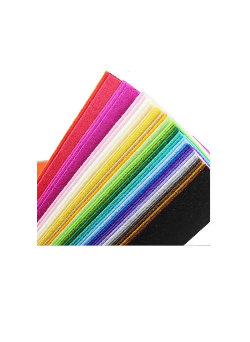 Terabyte Felt Fabric Sheets, Arts Crafts Assorted Colors Squares Textile Fabrics DIY Craftwork for Flowers Coasters Jewelry Stickers 40pcs - Image 4