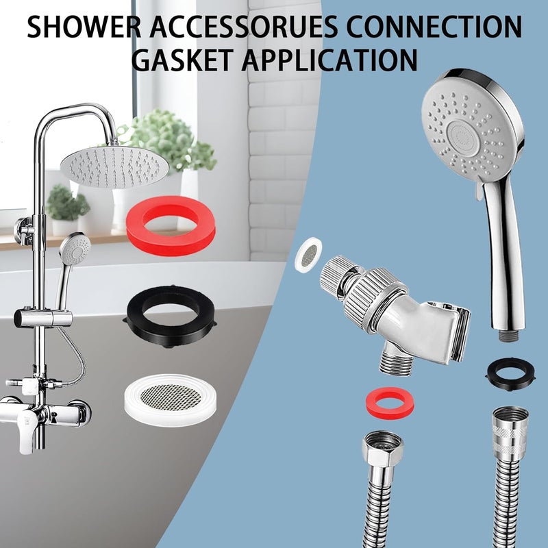 ZDBB 58 PCS Shower Head Garden Hose Screen Filter Gasket.Stainless Steel Water Filter Hose Washer Kit for 1/2,3/4 Inch Plumbing Faucet Screen Fittings and 5/8" Washing Machine Inlet Line Connection - Image 4