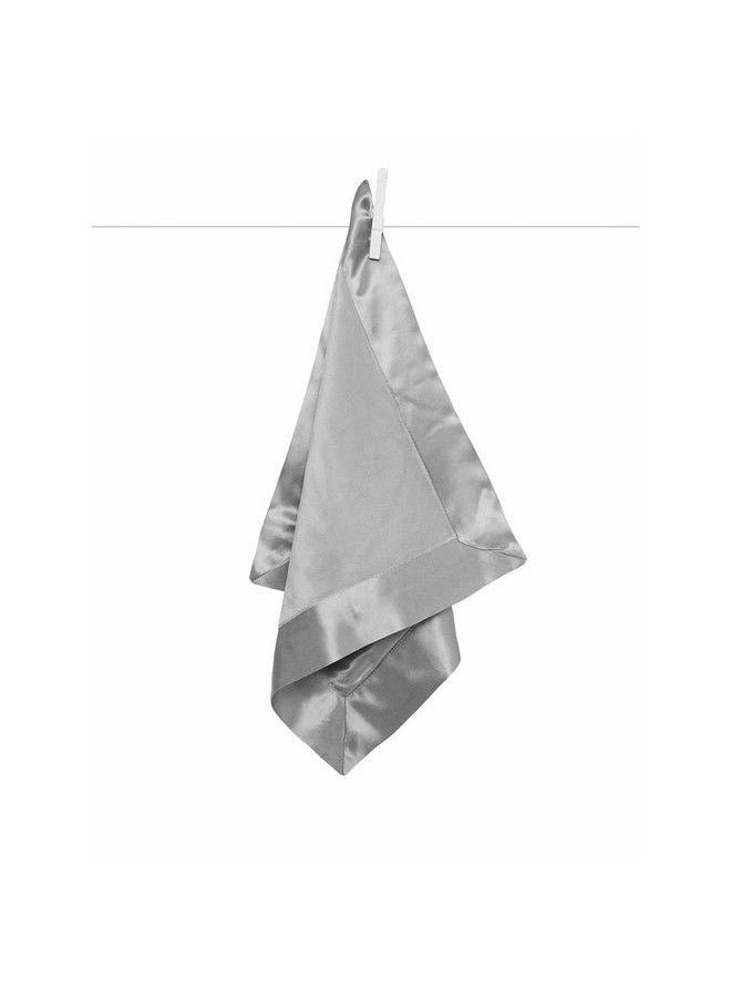 Little Giraffe - Baby Blanket Velvet Soft Blanket With Satin Trim Baby Stroller Blanket Newborn Baby Essentials & Baby Gifts 14X14" Silver - Image 1