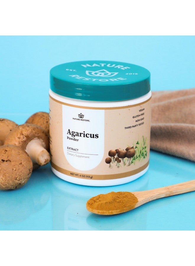 Nature Restore Agaricus Blazei Murill Extract Mushroom Powder, 4 Ounces, 40% Polysaccharides, Non GMO, Gluten Free - Image 2