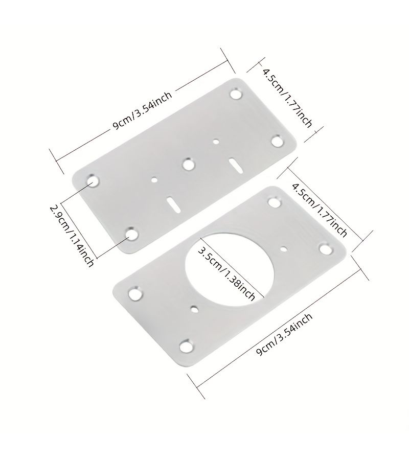 16 Pcs Hinge Repair Board Kit With Screws For Furniture Cabinet Kitchen Door - Image 2