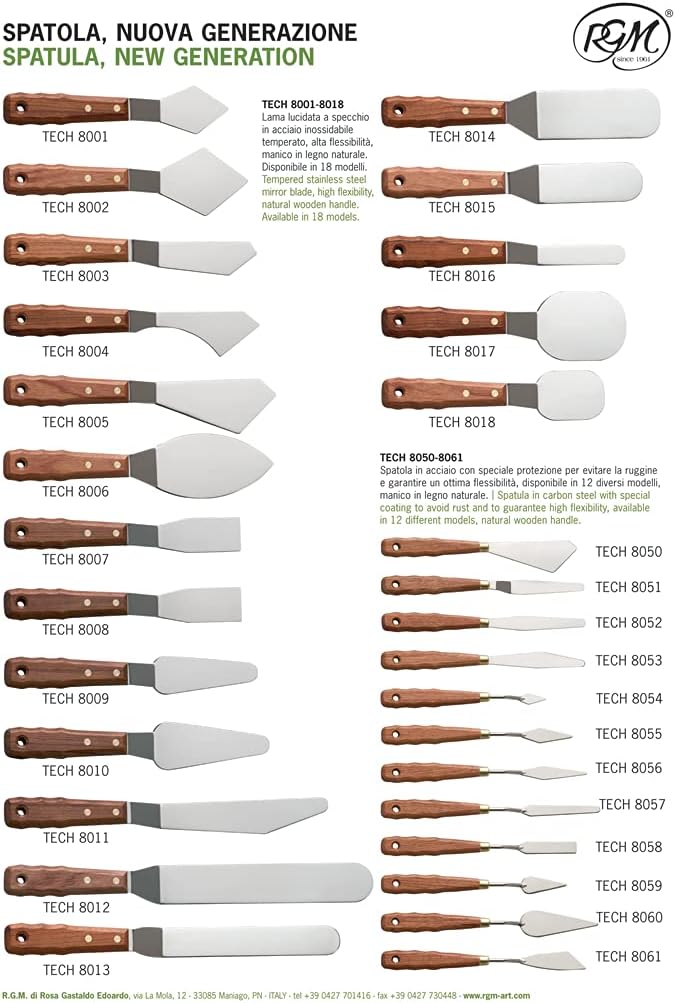 RGM Large Painting Spatula, No.8012,Multicolor - Image 2