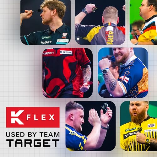 Target Darts Luke Littler World Champion K Flex Flights and Shaft System, No.6 | The Nuke 2025 Edition Kflex, All in One Integrated Flights and Shafts (Pack of 3) – Short, 19mm - Image 5