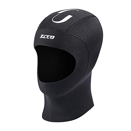 ZCCO Scuba Diving Hood 3mm Neoprene Wetsuit Hood Durable Stretchable Diving Cap Wetsuit, Dive Hood Surfing Thermal Hood for Surfing Snorkeling Kayaking Sailing Canoeing Water Sports(3mm, M) - Image 2