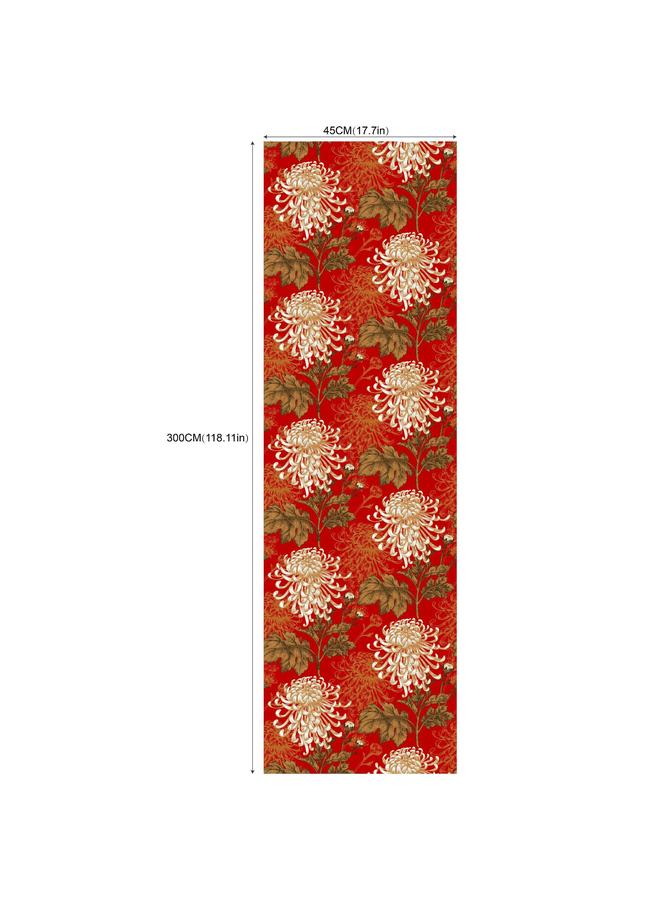 Bluejw Wallpaper Oriental Style Wallpaper Japanese Crane Chrysanthemum Living Room Background Wall Sticker Transformation Sticker RW054-062 - Image 1