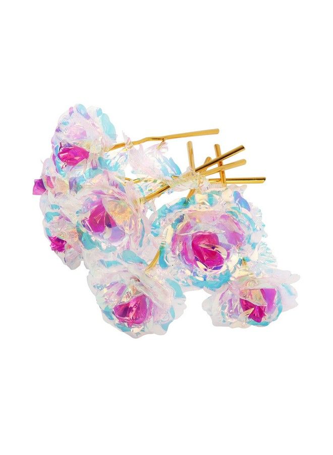 Warmtree 15 Pcs 24K Galaxy Rose Colorful Artificial Flowers Rainbow Rose Flower Forever Rose Best Gifts For Mother'S Day Thanksgiving Valentine'S Day Girl'S Birthday Party Gradient Color - Image 2