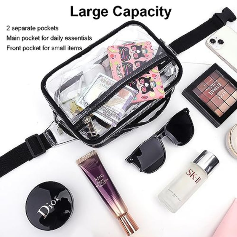 Clear Fanny Packs for Women - Stadium Approved Crossbody Bags - Image 4