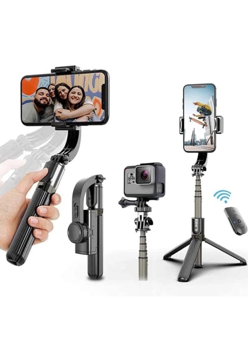 ELTRAZONE L08 Bluetooth Handheld Gimbal Stabilizer Mobile Phone Selfie Stick Holder Adjustable Selfie Stand With tripod - Image 1