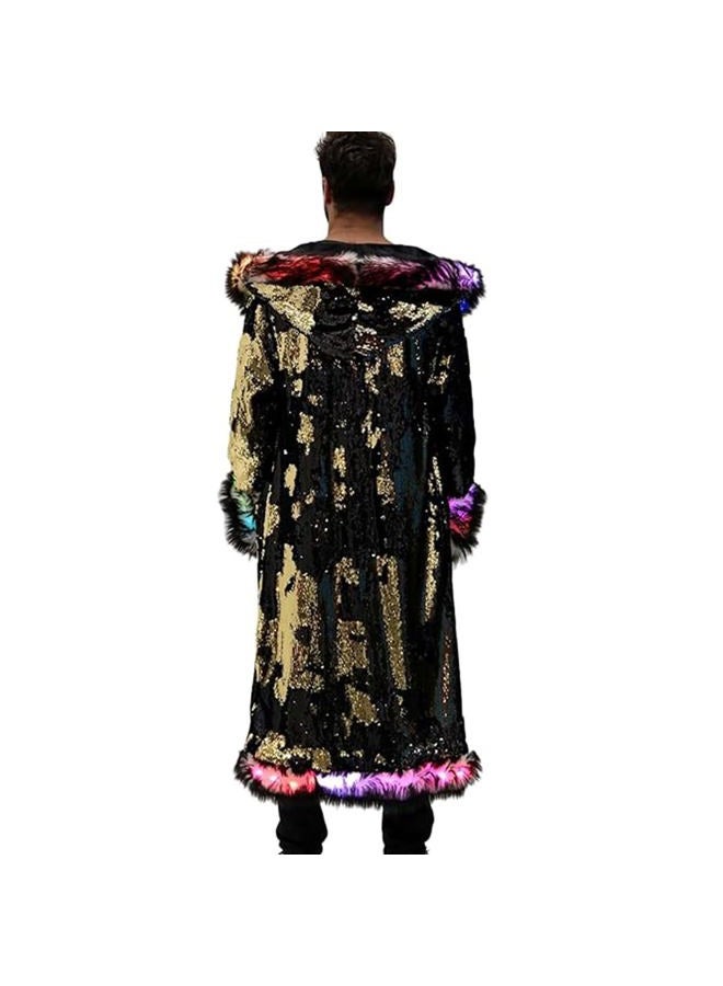 Luwint Teen Boys Cool Led Jacket Rave Costume, USB Interface Powered by Power Bank, Coat, L - Image 5